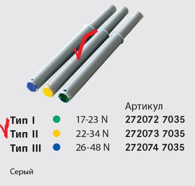 картинка Толкатель PtO врезной ТИП II (B), 22 - 34N, Комплектующие к подъемникам, 1 шт, цвет СЕРЫЙ, PU:10 (2720737035) 
