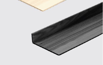 картинка Вставка для глубоких ящиков, ФайнЛайн Линик, 600x150x49 мм, 1 шт, цвет ЯСЕНЬ черный (0092060368) 