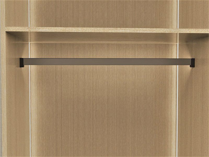 картинка Штанга для одежды, Конеро W 1220 мм, размер 1219x15x30 мм, 1 шт, цвет ШАМПАНЬ (2389029853) 