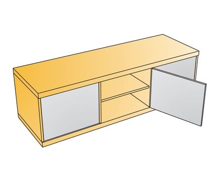 картинка Петля мебельная с крышкой Titus  T-type Glissando 110/45/0 мм + ответная планка 