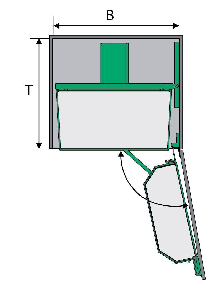 картинка КОМПЛЕКТ Тандем II 450 мм, H 1700, Арена КЛАССИК, 5 полок, цвет ТИТАН, цвет дна Серый (2376520102) 